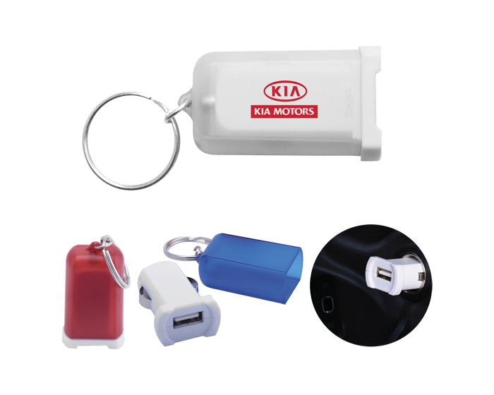 Llavero y cargador usb fuzion a2385 azul