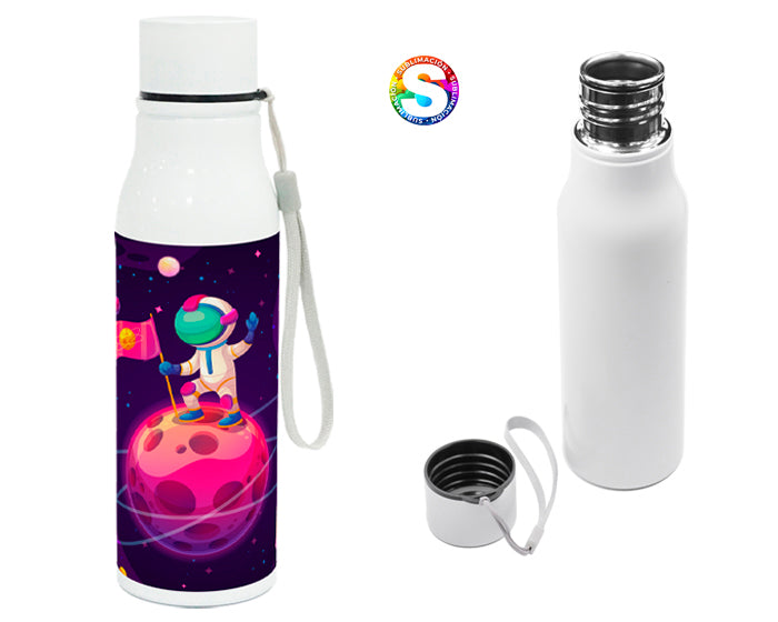 Cilindro de acero inox. de sublimación 750 ml. dante a2394 blanco