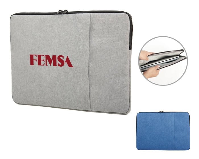Portalaptop de poliester 300d office a2911 azul