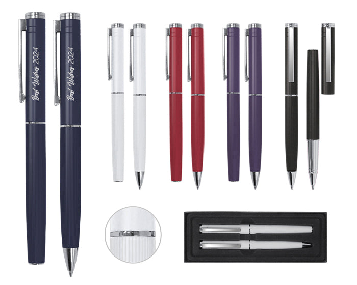 Set de bolígrafos de metal mozart a2941 blanco