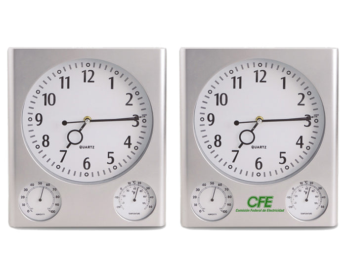 Reloj d/pared cronix rjp006 plateado