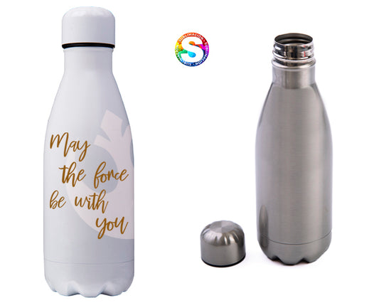 Cilindro de acero inox. de sublimación 600 ml. nazo a2616 plata