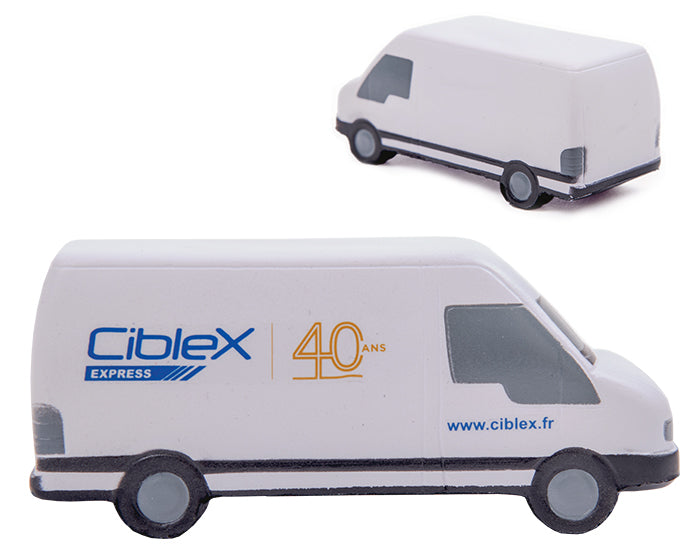 Figura antiestrés camioneta kenya a2629 blanco