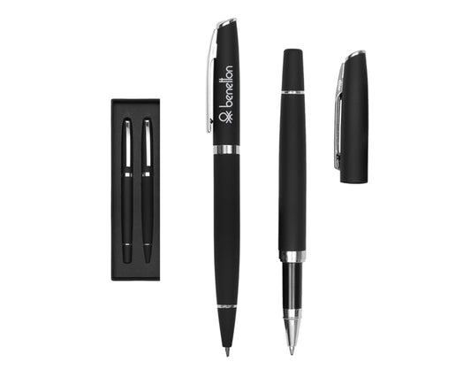 Set de bolígrafos de metal elton a2687 negro
