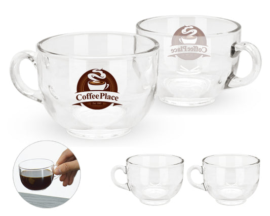 Juego de tazas de vidrio 5 oz adel a2764 transparente
