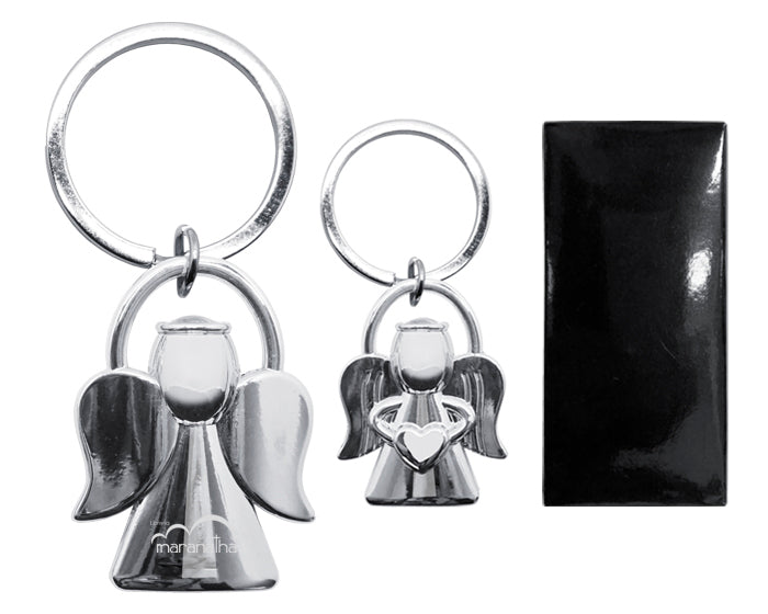 Llavero en forma de angel angelo a2891 plata