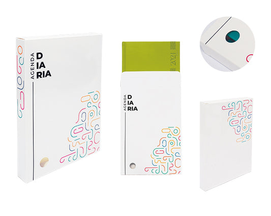 Caja para agenda diaria novacaja d a2956 blanco