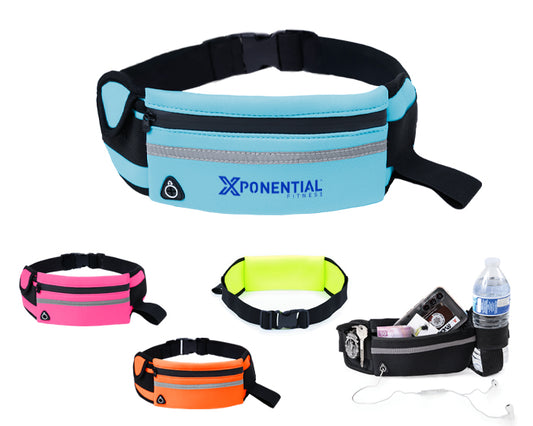 Cangurera deportiva de neopreno zumba a3079 azul claro