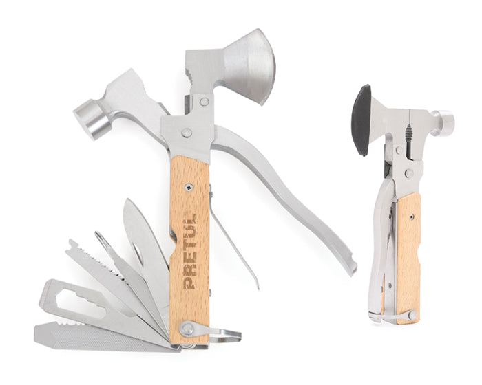 Multi herramienta plegable de madera leñador a3101 plata