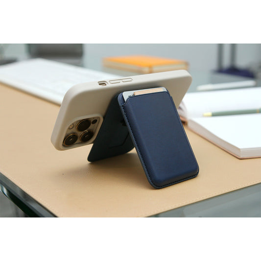 Tarjetero con soporte para celular bardia.