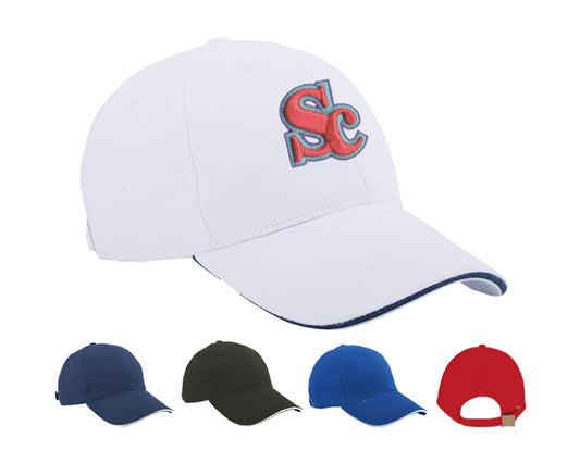 Gorra lisa sandwich gl6101 rojo