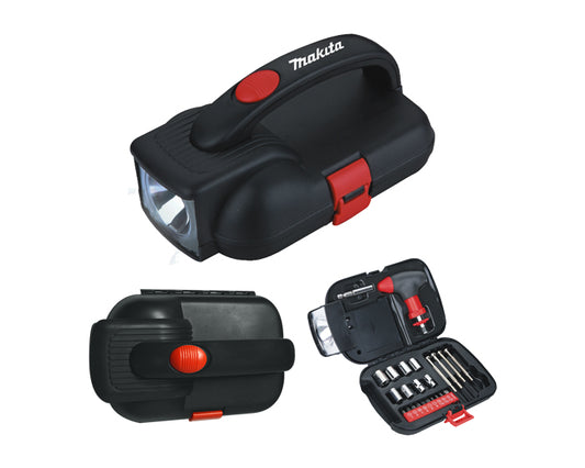 Jgo herramientas c/lampara navigator he080 negro
