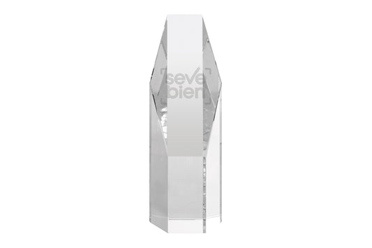 Trofeo de cristal diagonal